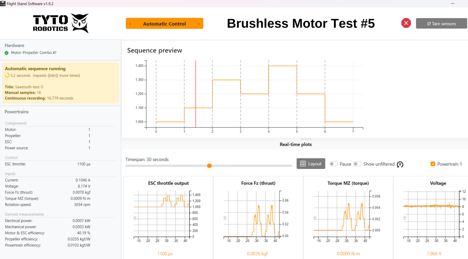 brushless motor tester