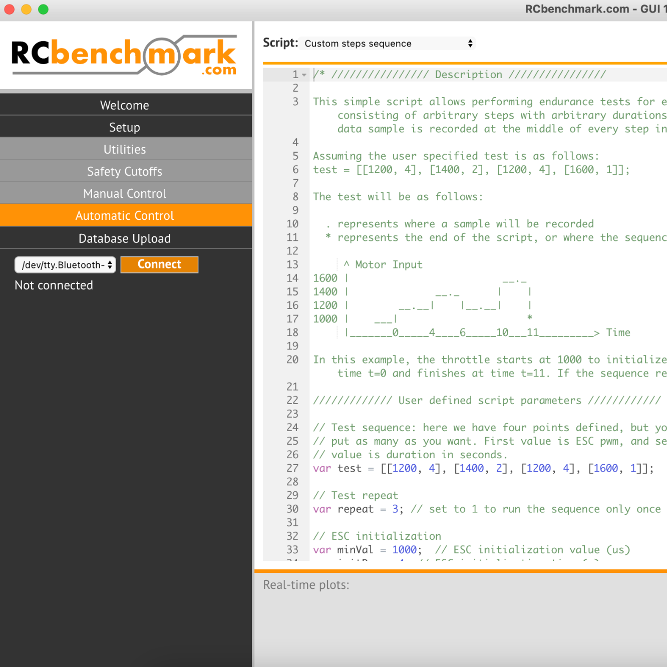 motor testing software