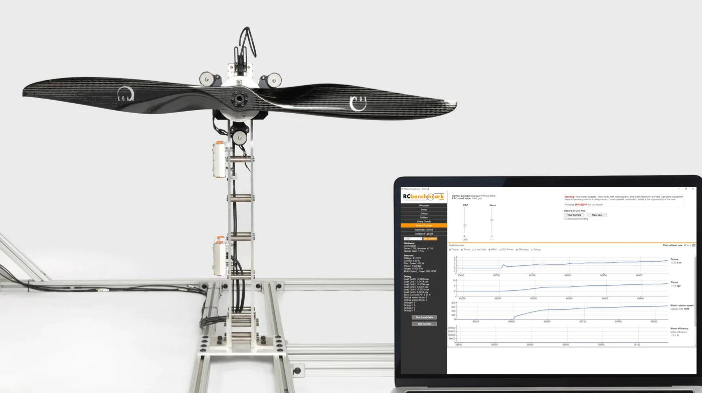 RCbenchmark Software | UAV Data Acquisition - Tyto Robotics