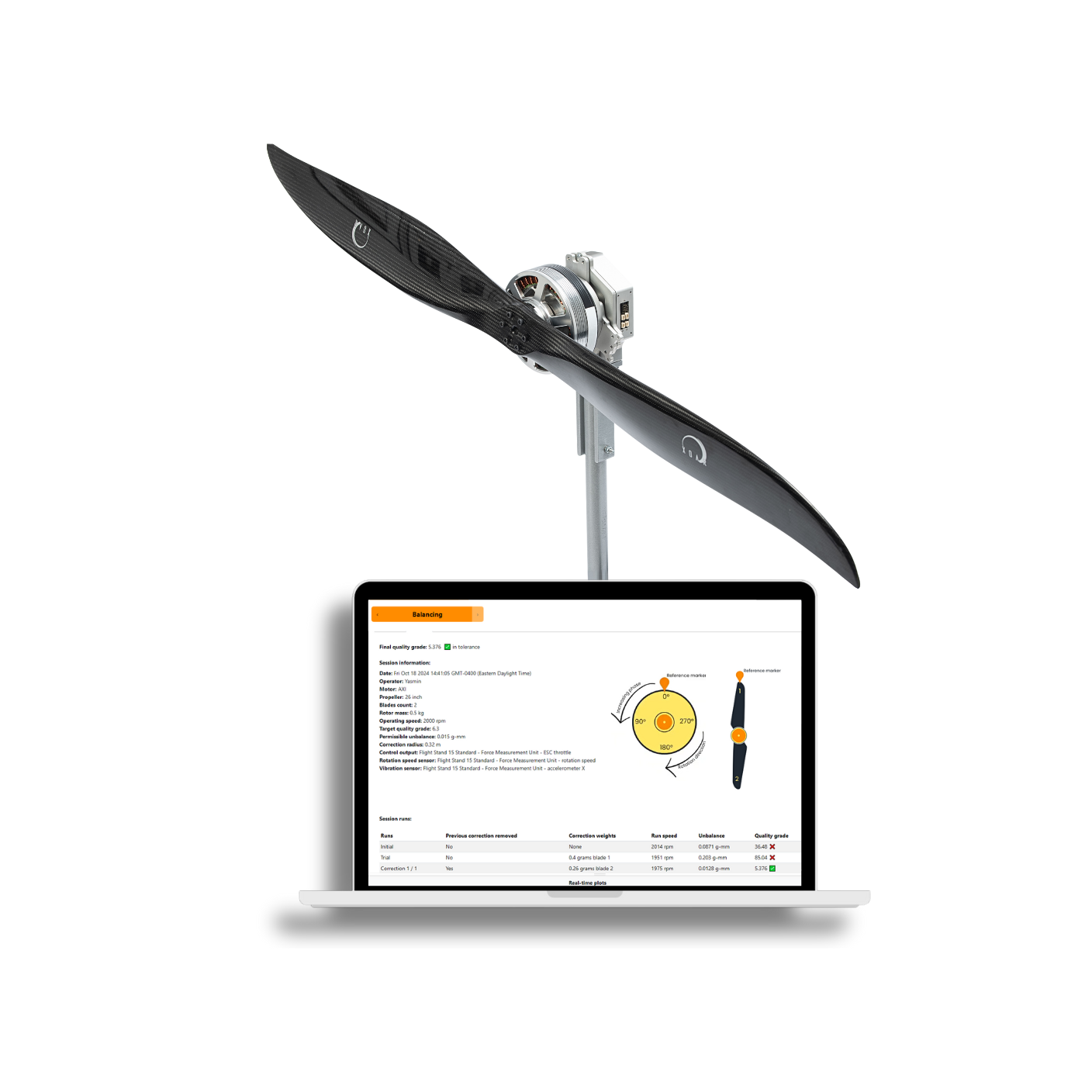 propeller balancer for drones