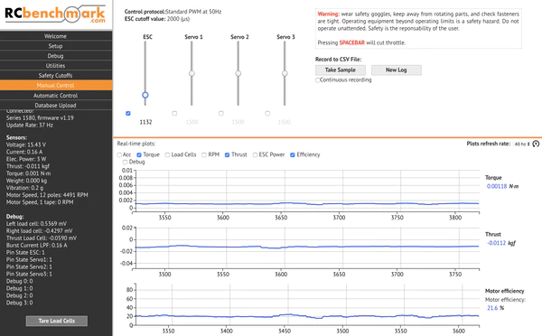 drone test stand software