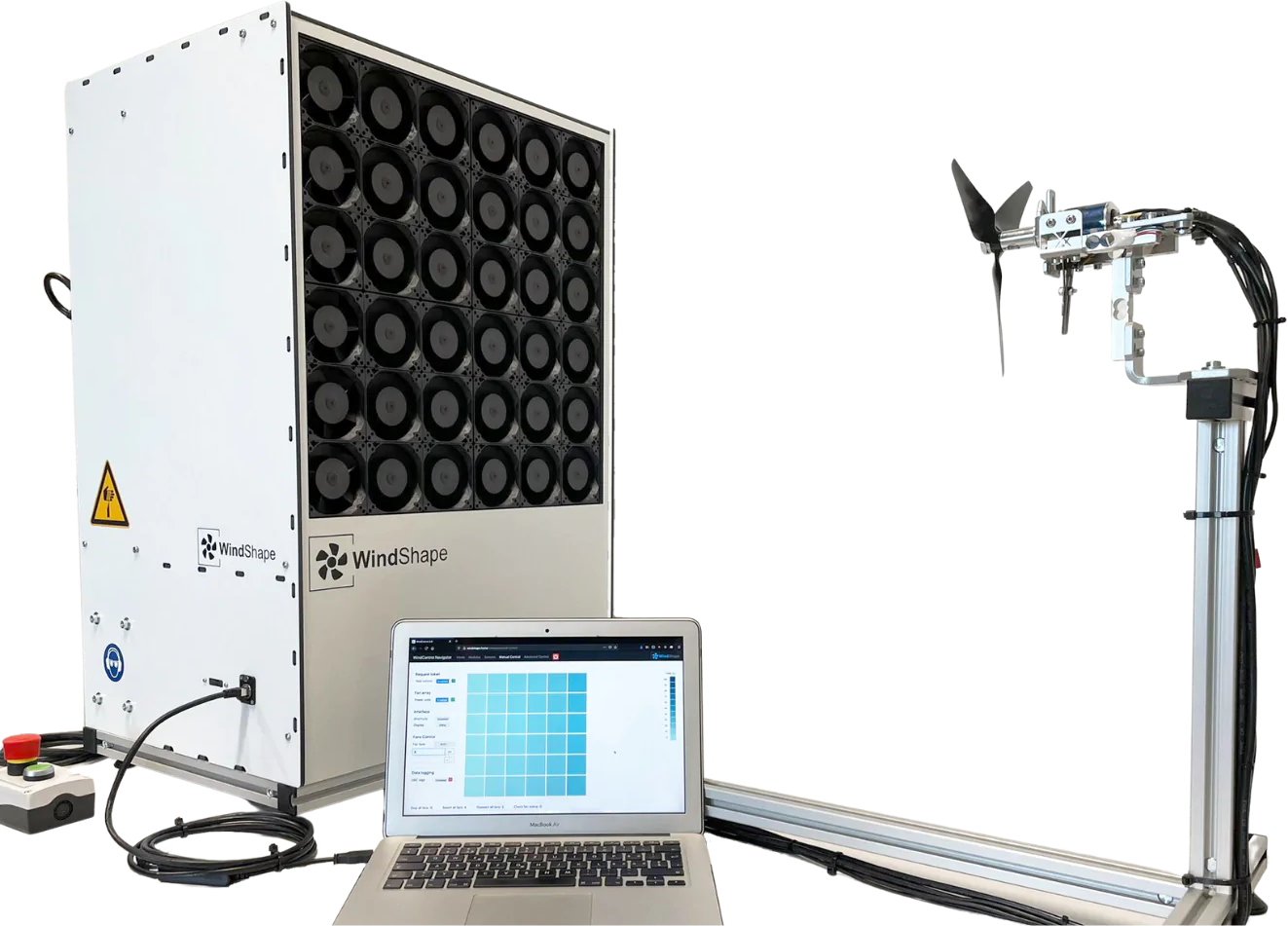 propeller thrust stand and wind tunnel